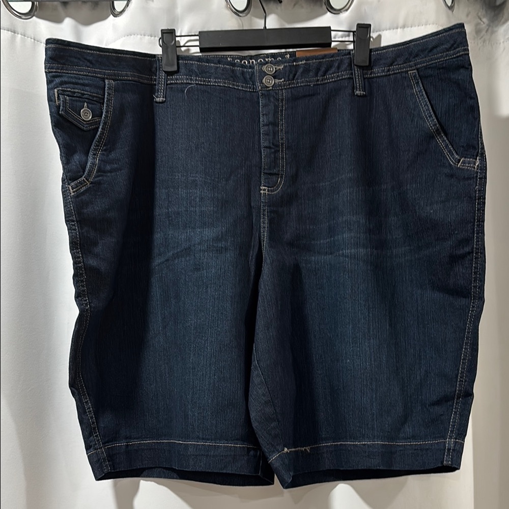 Sonoma Blue Jean Shorts Relaxed Fit 24W